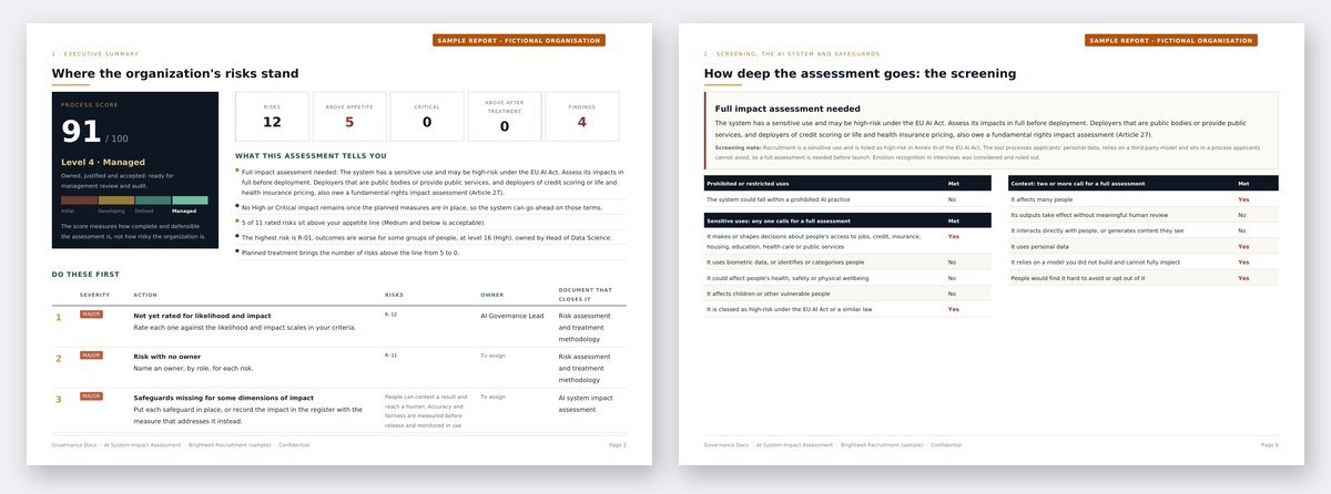 Free AI Impact Assessment Template and Tool (ISO 42005) ai impact assessment template