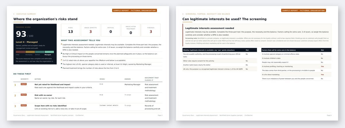 Free Legitimate Interests Assessment Template and Tool (LIA) legitimate interests assessment template