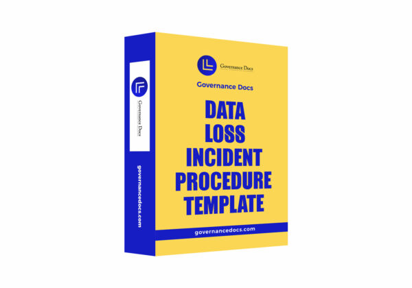 16 3D Mockup Introducing the Data Loss Incident Procedure Template, a comprehensive template designed to help organizations effectively respond to and mitigate the risks associated with data loss incidents.