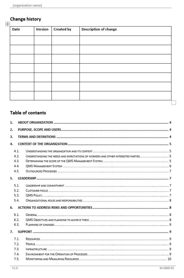 qms2 <span style="font-size: 16px;">This is the </span><strong style="font-size: 16px;">most comprehensive ISO 9001document toolkit currently available</strong><span style="font-size: 16px;">.</span> The documents are created in Microsoft Office format and are ready to be tailored to your organization’s specific needs. As well as standard format and contents, the ISO 27001 template documents include example text that is clearly highlighted to illustrate the type of information that needs to be given regarding your organization. Full example documents are also included to help you with your implementation.