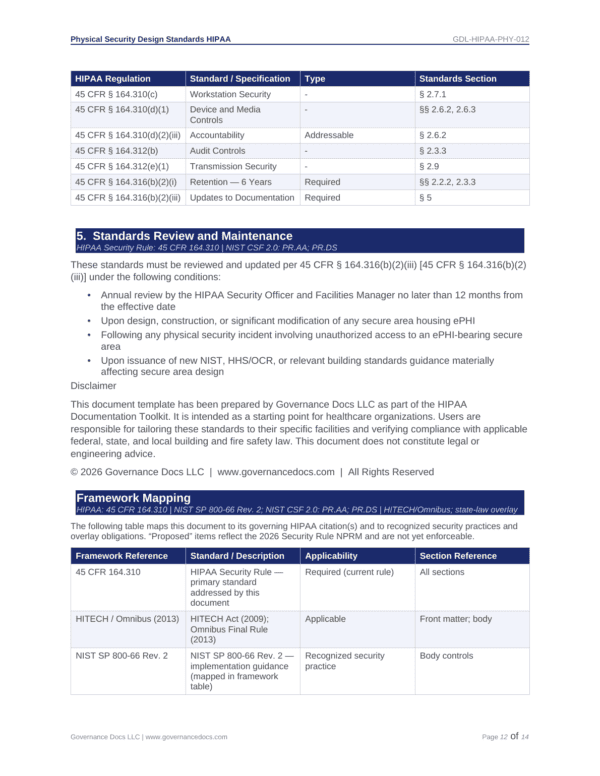 HIPAA security standards and compliance overview for healthcare organizations.