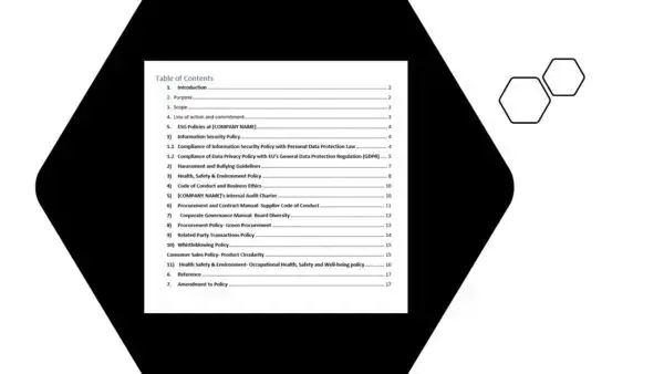 ESG toolkit sample