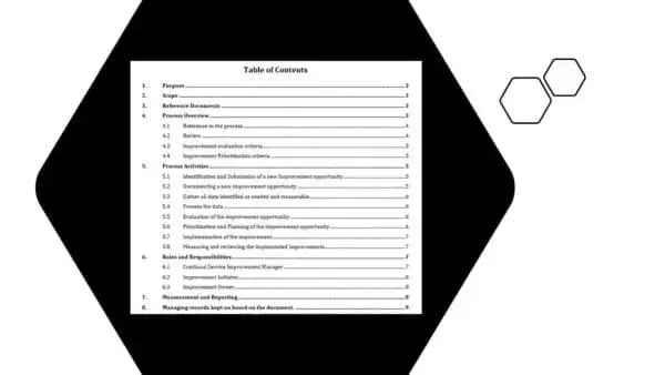 ISO 20000 Toolkit Sample