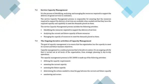 ISO 20000 Toolkit Sample