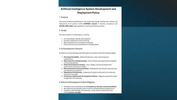 iso 42001 toolkit sample