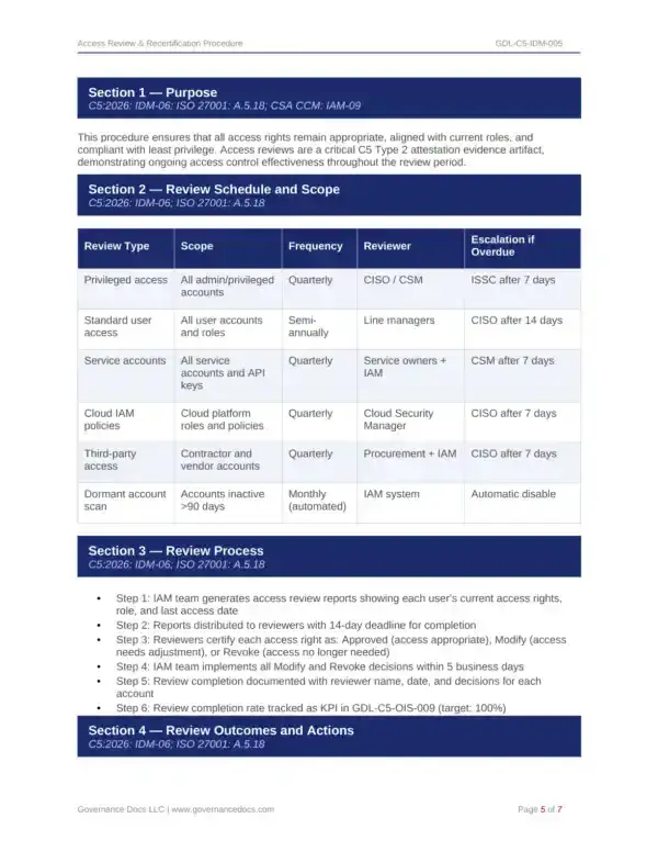 Cloud Security and Compliance Review for BSI C5:2026.