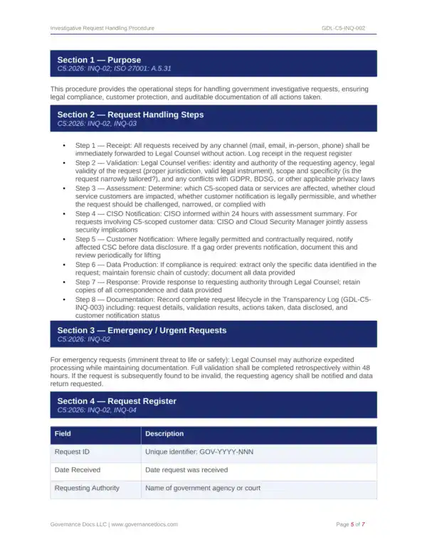 Comprehensive BSI C5:2026 cloud compliance toolkit with 107 templates for governance.