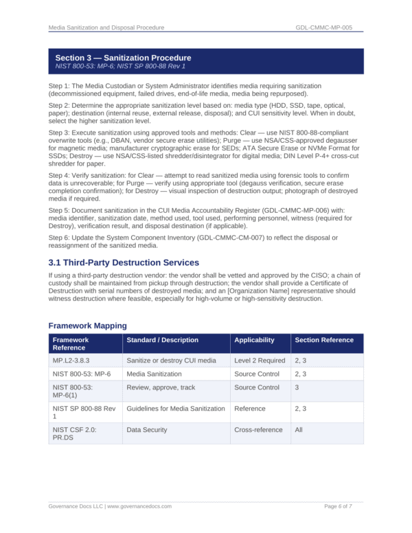 CMMC Documentation for 107 Templates.