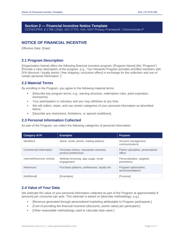 Comprehensive privacy compliance toolkit with 60+ templates for CCPA and CPRA.