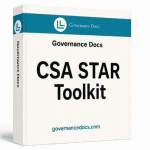 Secure cloud security toolkit with 30 templates for CSA STAR compliance.