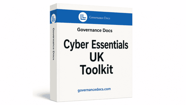 Cyber Essentials UK Toolkit with 24 compliance templates for cybersecurity governance.