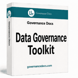 Data Governance Toolkit with DMBOK-aligned templates for effective data management.
