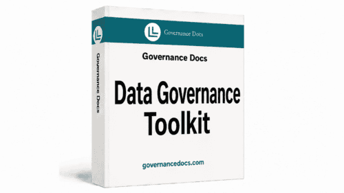 Data Governance Toolkit with DMBOK-aligned templates for effective data management.