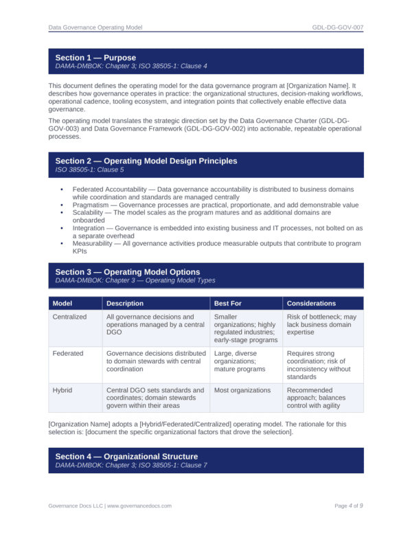 Data Governance Toolkit with 85 DMBOK-Aligned Templates for Effective Data Management.