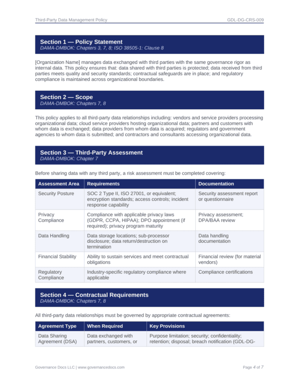 Data governance toolkit with 85 templates aligned to DMBOK standards for comprehensive data manageme.