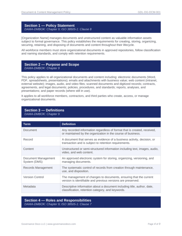 Data governance toolkit with 85 templates aligned to DMBOK standards.