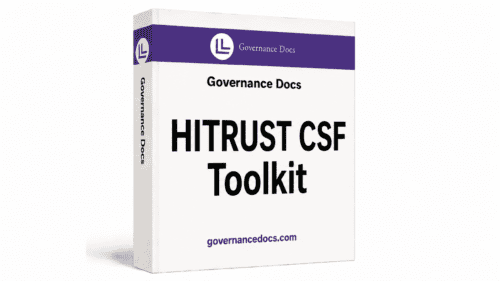 HITRUST CSF Toolkit with compliance templates for healthcare data security and risk management.