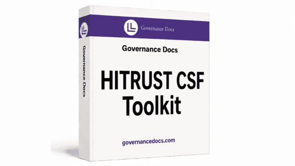 HITRUST CSF Toolkit with compliance templates for healthcare data security and risk management.
