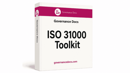 ISO 31000 Risk Management Toolkit with 30 templates for effective governance and risk assessment.