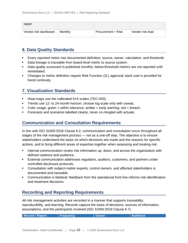 ISO 31000 documentation toolkit — sample template page 15