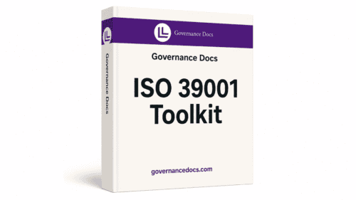 ISO 39001 Road Traffic Safety Toolkit with 10 templates for effective governance and compliance mana.