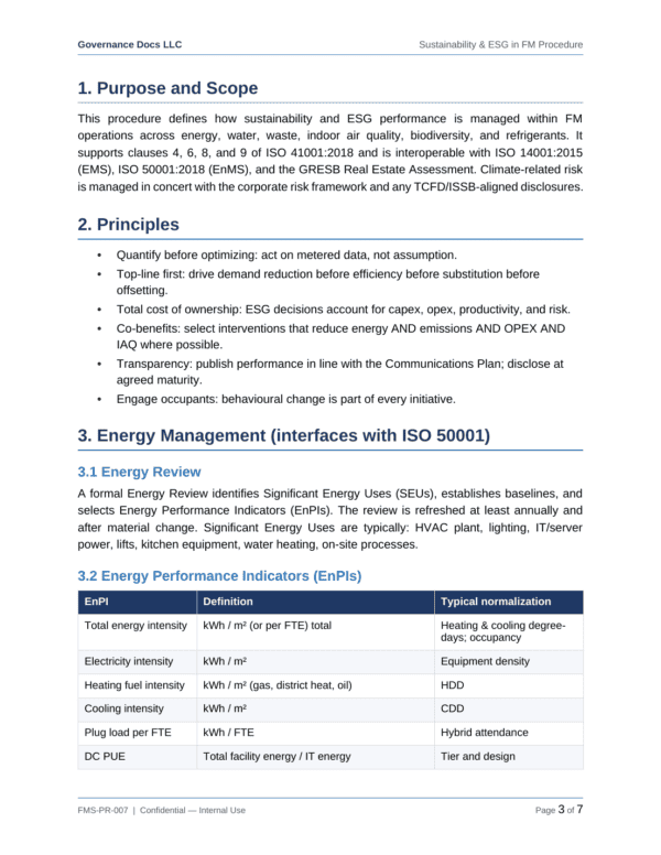 ISO 41001 documentation toolkit — sample template page 10