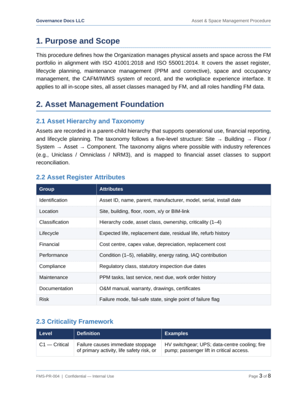 ISO 41001 documentation toolkit — sample template page 11