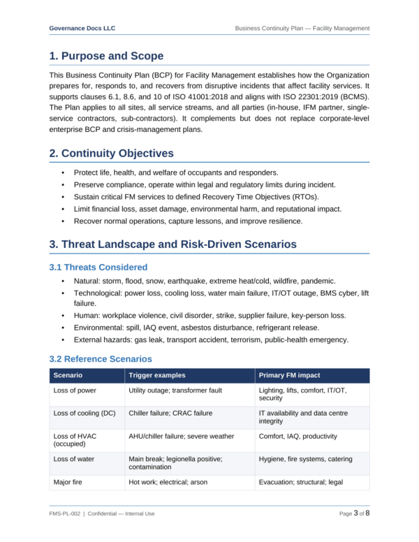 ISO 41001 documentation toolkit — sample template page 7