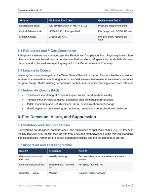 ISO 41001 documentation toolkit — sample template page 8