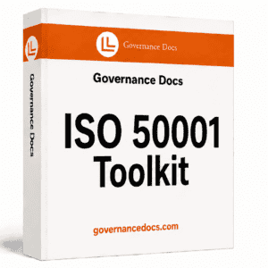 ISO 50001 Energy Management Toolkit with 47 templates for effective governance and compliance.