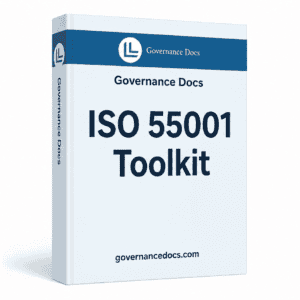 ISO 55001 Asset Management Toolkit with 42 templates for governance and compliance.