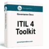 ITIL 4 Service Management Toolkit with 28 templates for governance and IT service excellence.