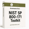 NIST SP 800-171 CUI protection toolkit with 33 templates for governance and compliance.