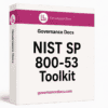 NIST SP 800-53 Security Controls Toolkit with 38 templates for governance and compliance.