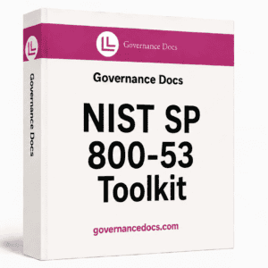 NIST SP 800-53 Security Controls Toolkit with 38 templates for governance and compliance.