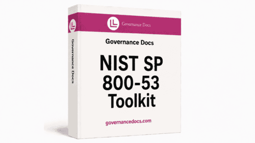 NIST SP 800-53 Security Controls Toolkit with 38 templates for governance and compliance.