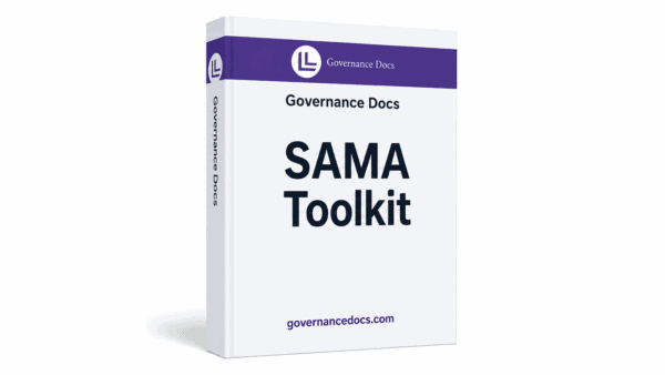 SAMA Compliance Toolkit for Governance Docs, 38 documentation templates.
