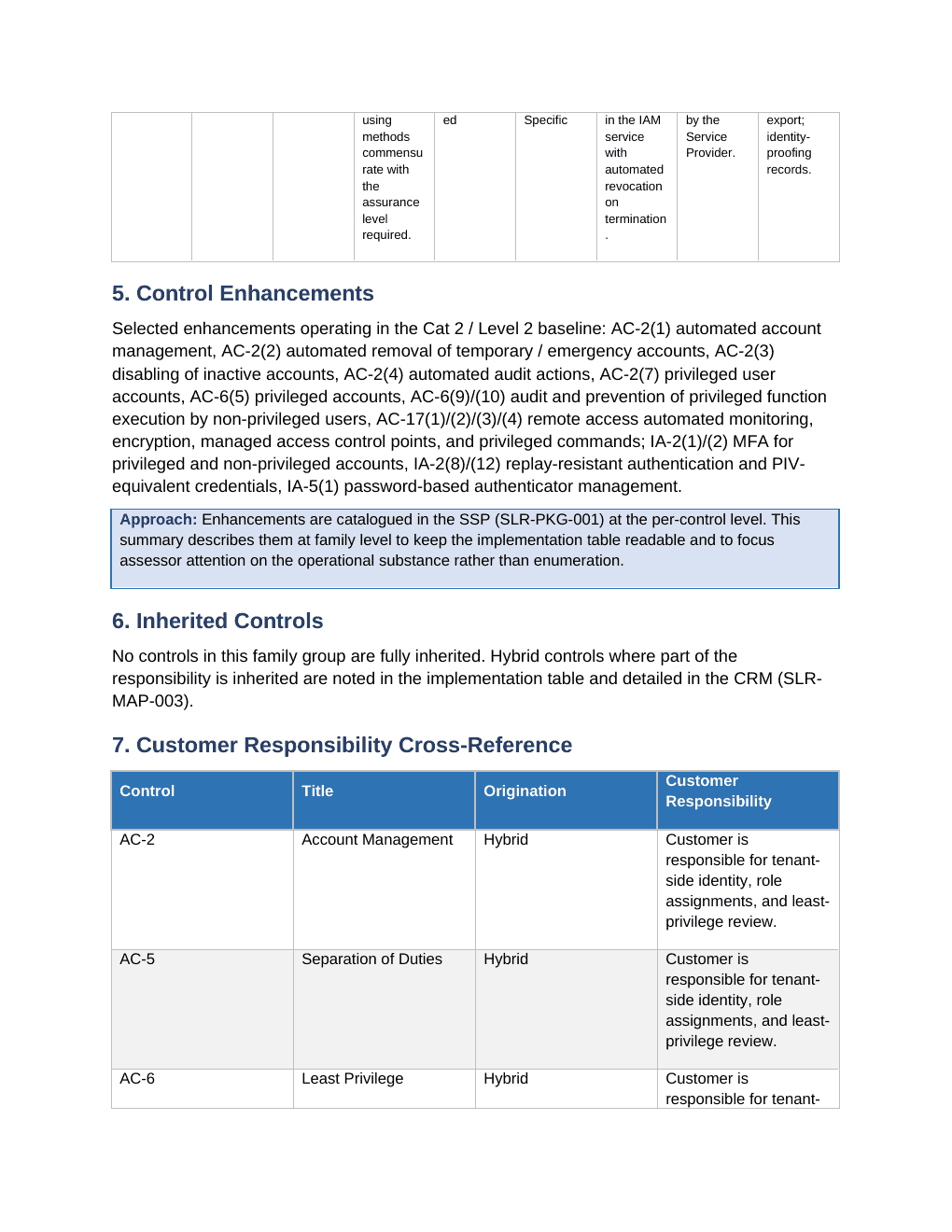 StateRAMP documentation toolkit — sample template page 11