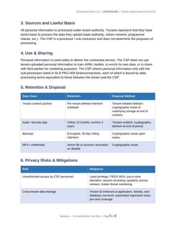 StateRAMP documentation toolkit — sample template page 13