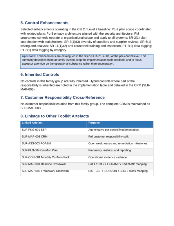 StateRAMP documentation toolkit — sample template page 17
