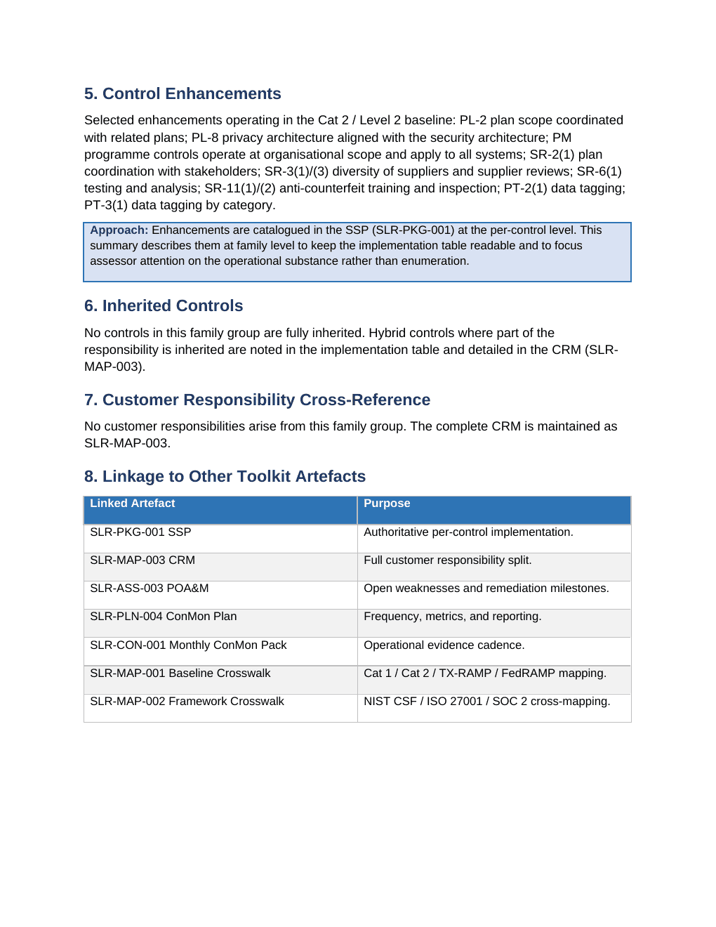 StateRAMP documentation toolkit — sample template page 17