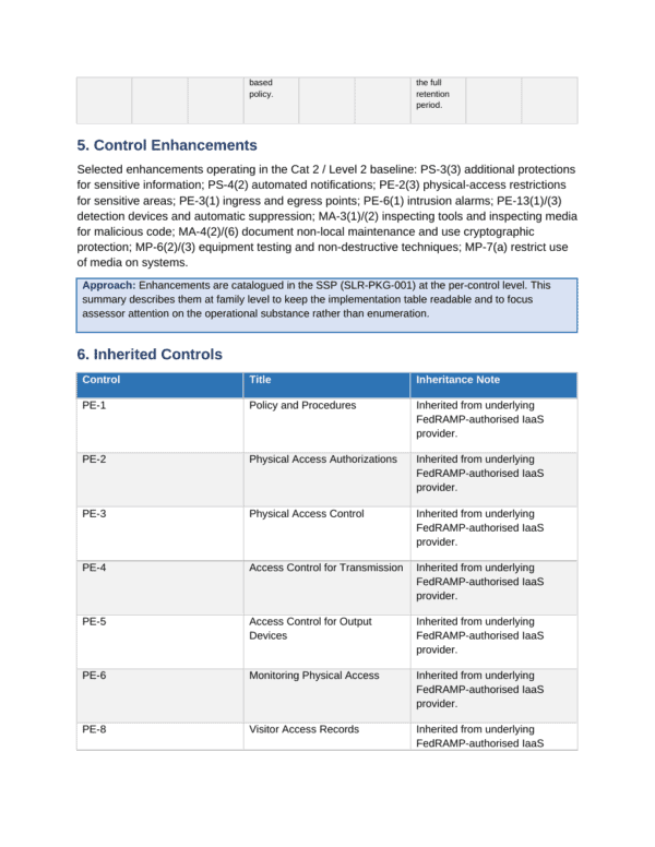 StateRAMP documentation toolkit — sample template page 18