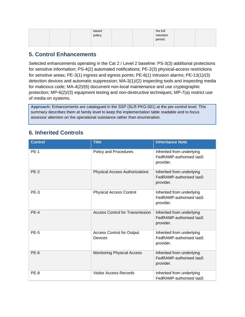 StateRAMP documentation toolkit — sample template page 18