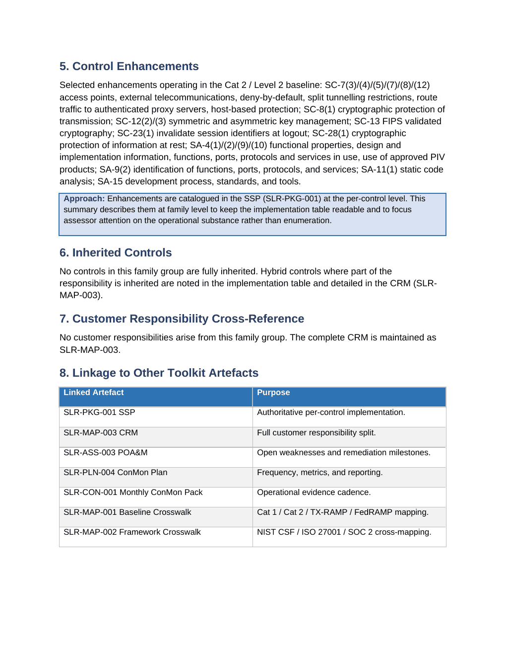 StateRAMP documentation toolkit — sample template page 4