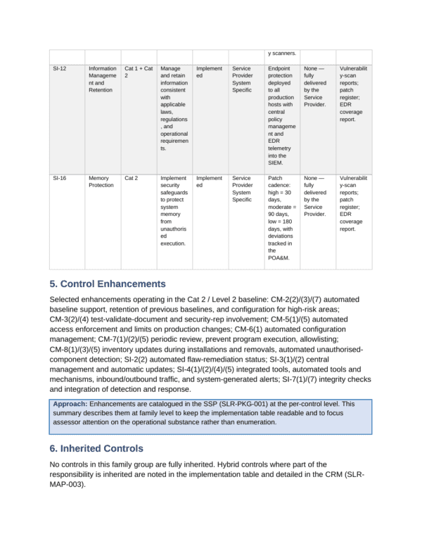 StateRAMP documentation toolkit — sample template page 5