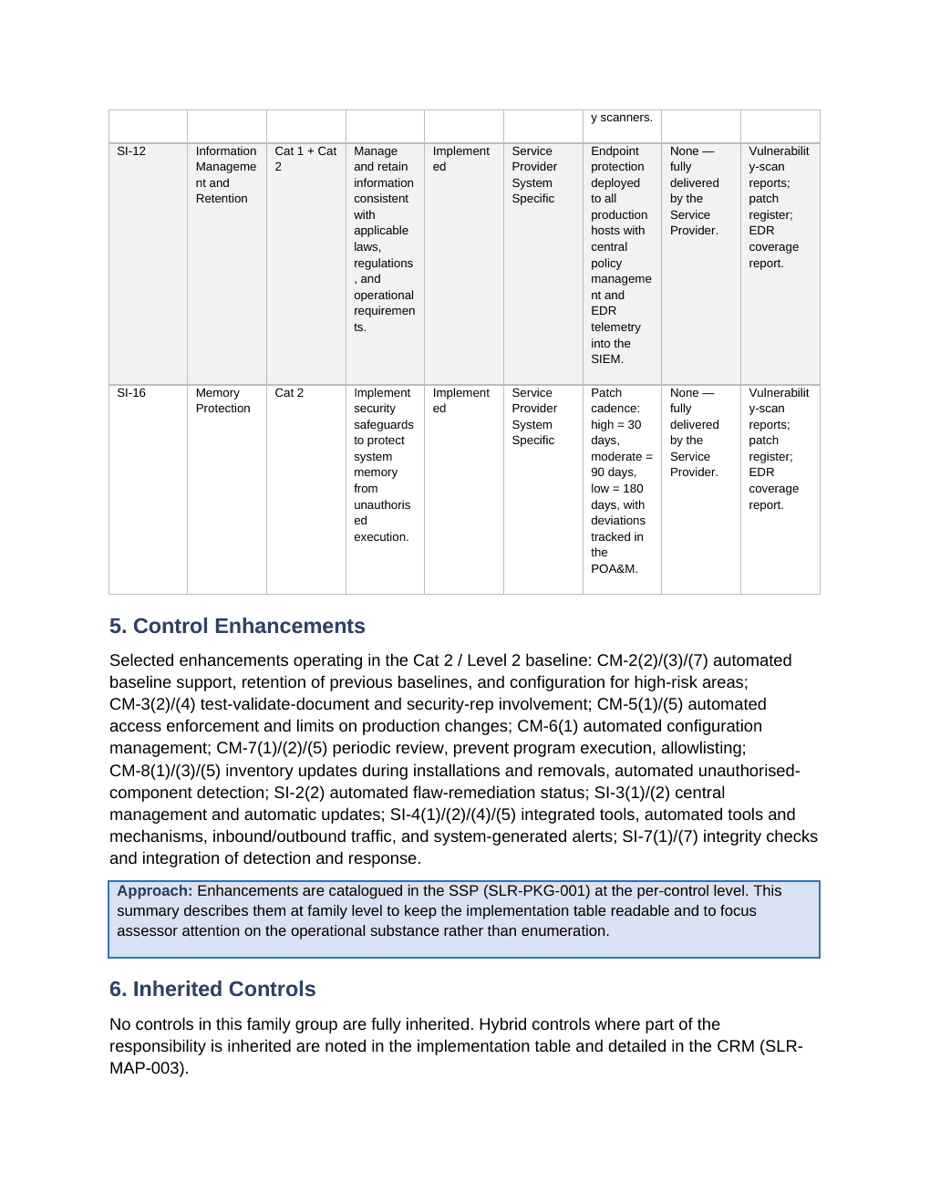 StateRAMP documentation toolkit — sample template page 5