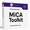 Governance Docs MiCA Toolkit box with logo and website URL.