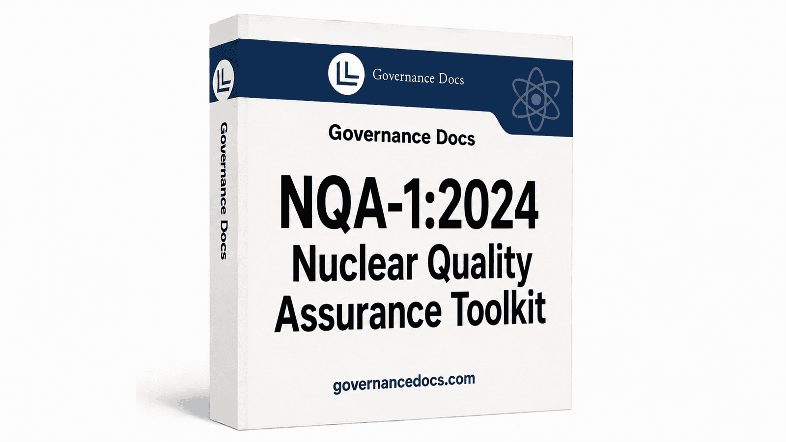 NQA-1:2024 Nuclear Quality Assurance Toolkit box with governance branding.