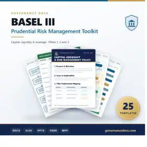 BASEL III Prudential Risk Management Toolkit - 25 templates