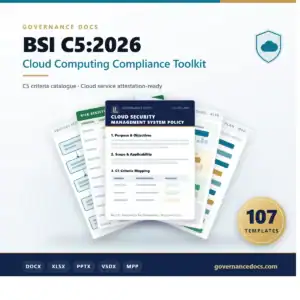 BSI C5:2026 Cloud Computing Compliance Toolkit - 107 templates